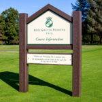 isitwood golf sign golf course sign