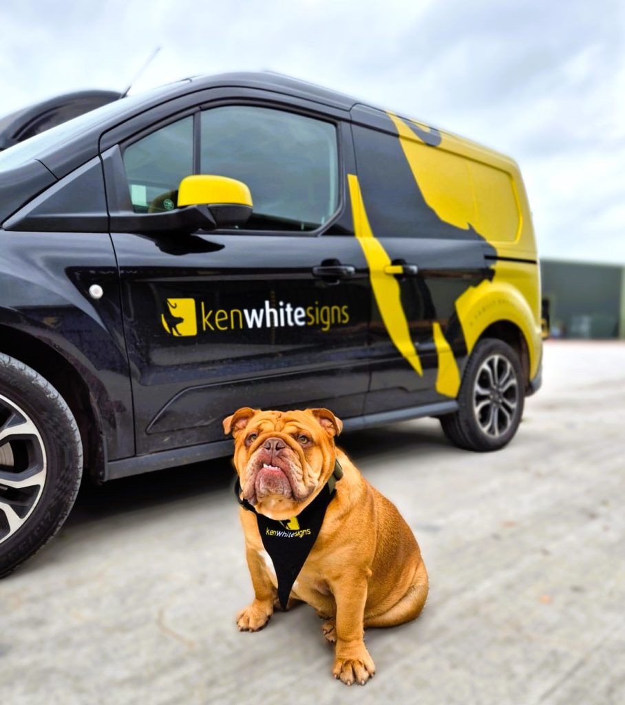 Kobe with Ken White Signs Branded Van