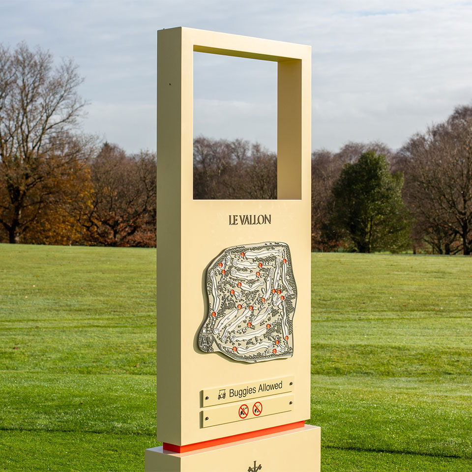 Golf Course Information Signage