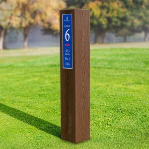 Single post tee sign