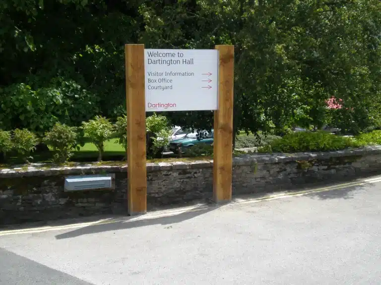 Dartington Hall Trust signage