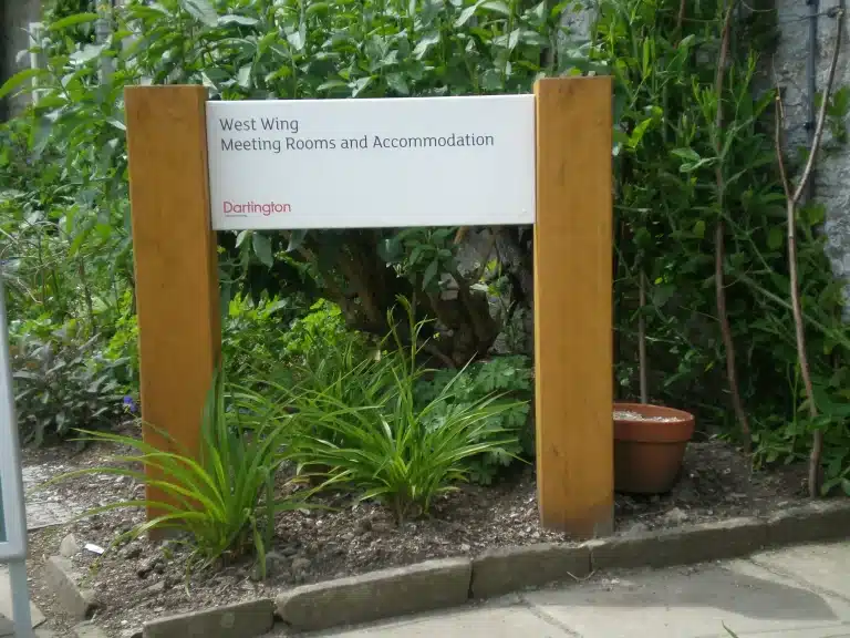 Dartington Hall Trust signage