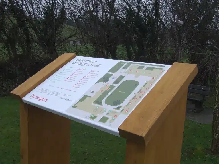 Dartington Hall Trust signage