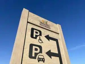 Manor Farm Parking Sign