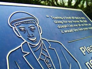 Foxton Locks - Bronze Sign