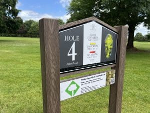 Beauchief Golf Club Tee Posted Tee