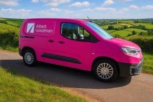 Albert Goodman Van Livery Pink