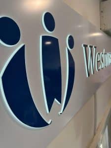 Westward Financial Management Illuminated Sign