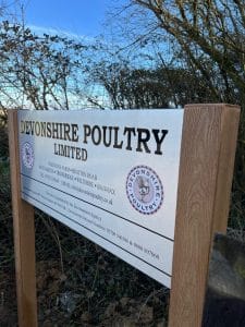 Devonshire Poultry Sign