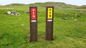 Coll Golf Single Post Tee Signs 