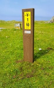 Coll Golf Club Single Post Tee Sign 