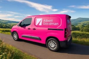 Albert Goodman Pink Van Wrap