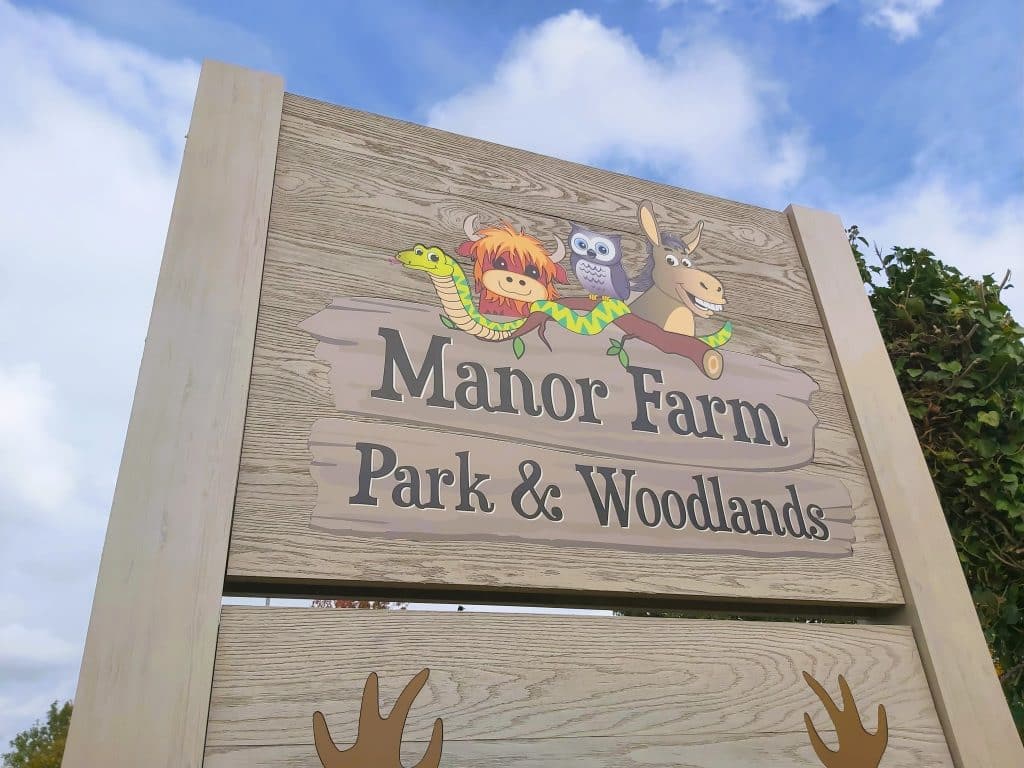 Manor Farm Millboard Road Sign Close Up