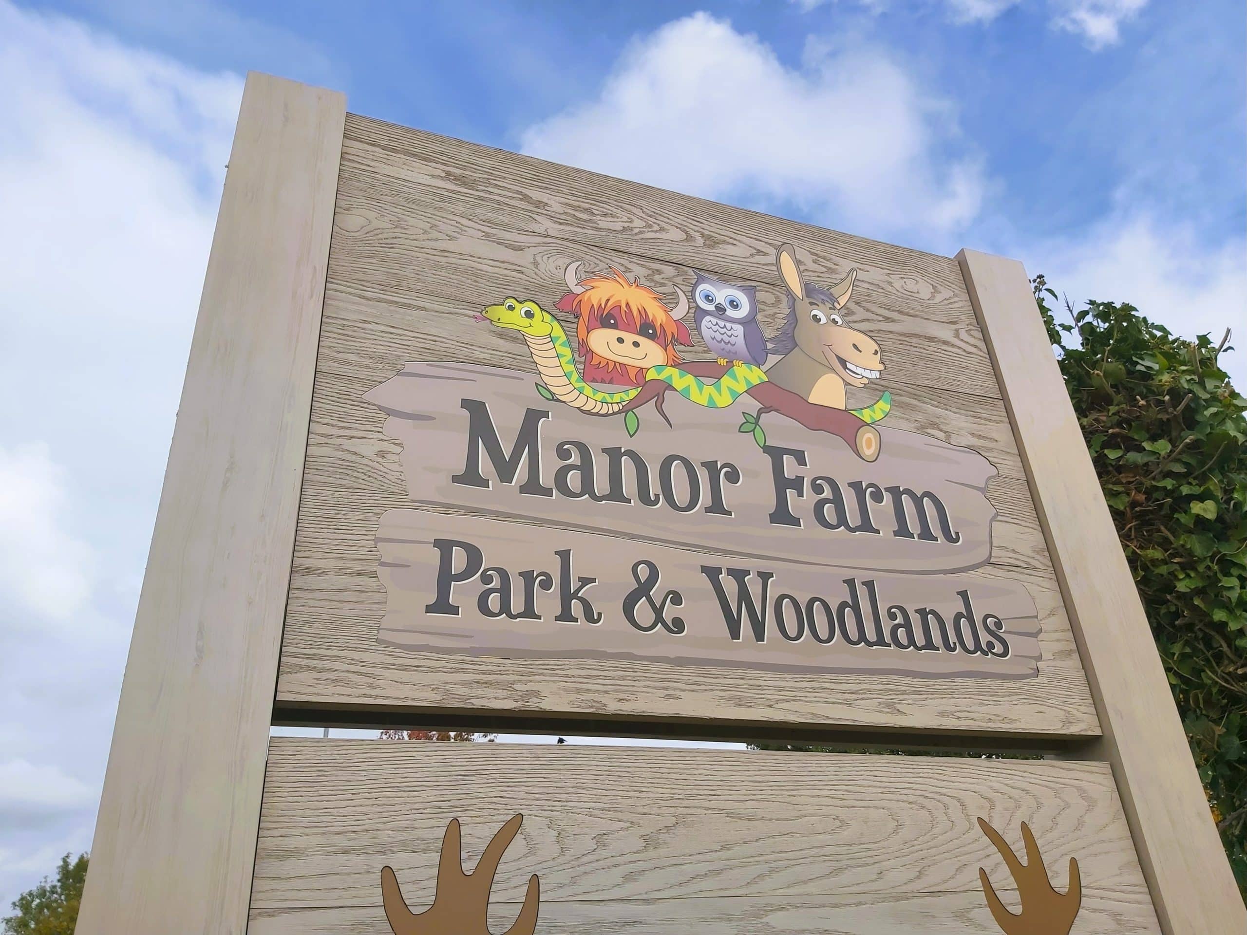 Manor Farm Millboard Road Sign Close Up